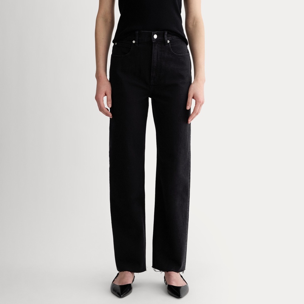 Everlane Way High Jeans Black 27.5 Inseam